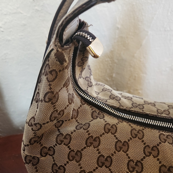 Gucci Horsebit Medium Canvas Hobo - Picture 11 of 15